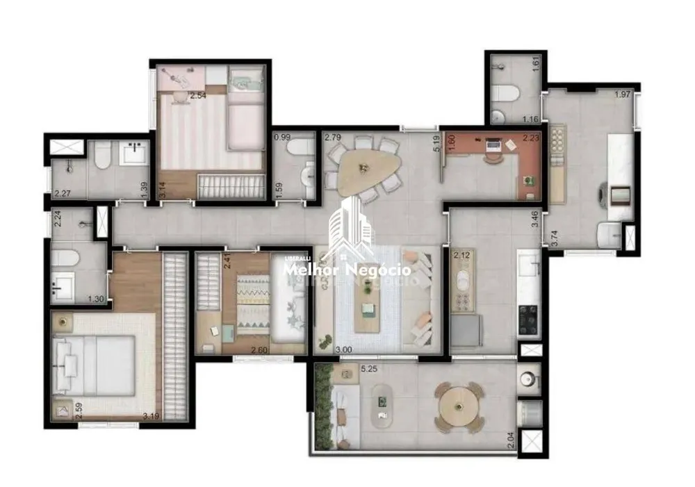 Apartamento, 3 quartos, 97 m² - Foto 3