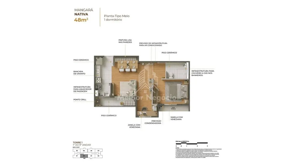 Apartamento, 2 quartos, 48 m² - Foto 8