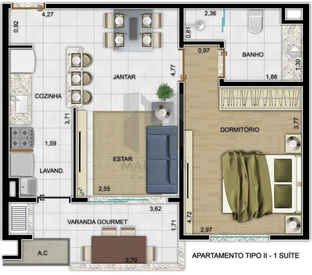Apartamento, 2 quartos, 71 m² - Foto 13