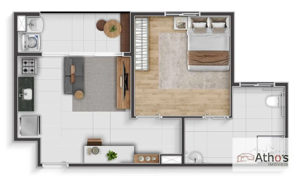 Apartamento, 2 quartos, 40 m² - Foto 9
