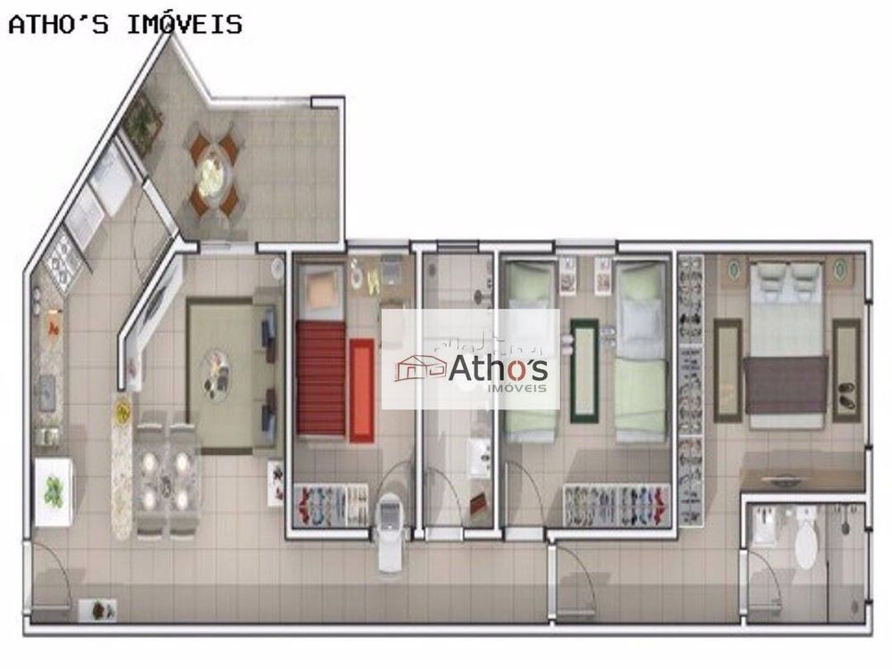 Apartamento, 2 quartos, 82 m² - Foto 1