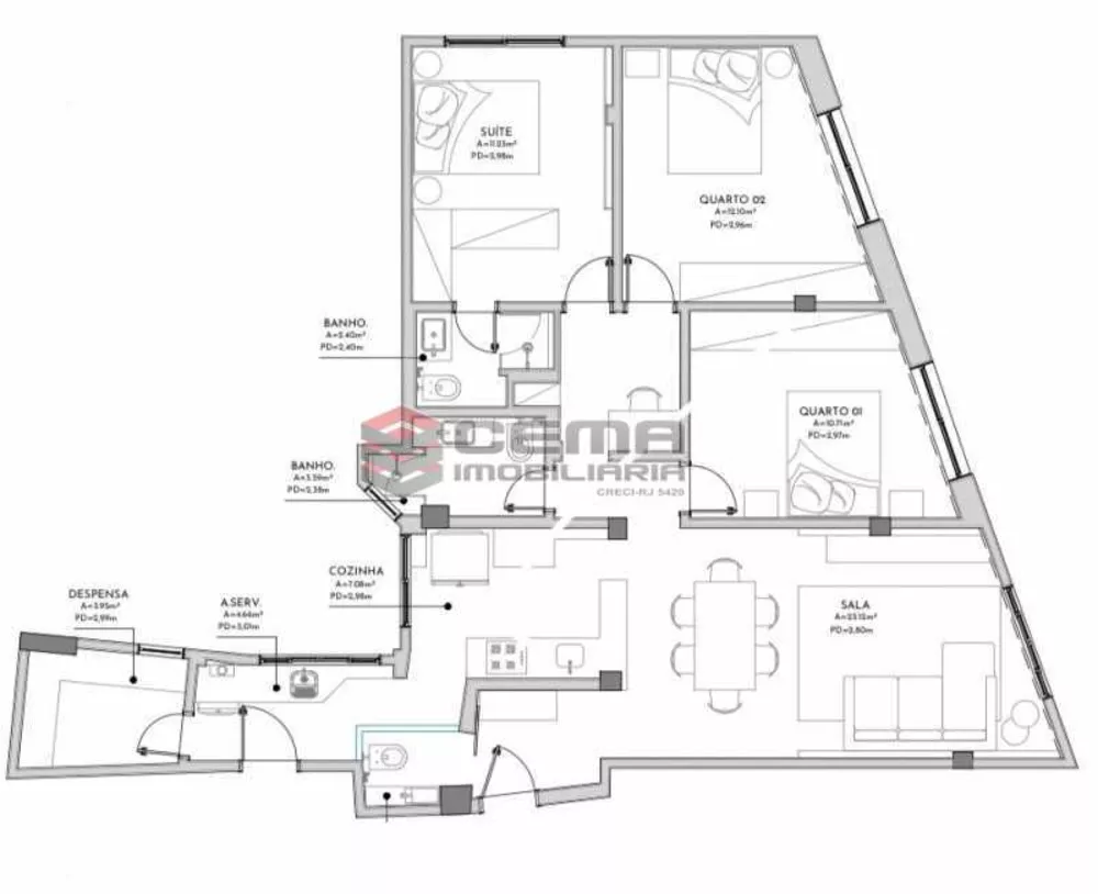 Apartamento, 3 quartos, 130 m² - Foto 9