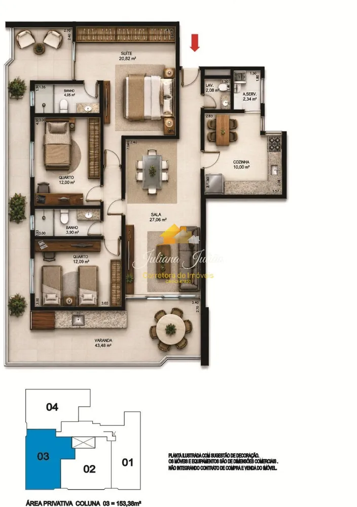 Apartamento, 3 quartos, 135 m² - Foto 7