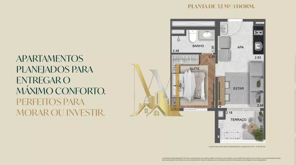 Kitnet-Studio, 32 m² - Foto 4
