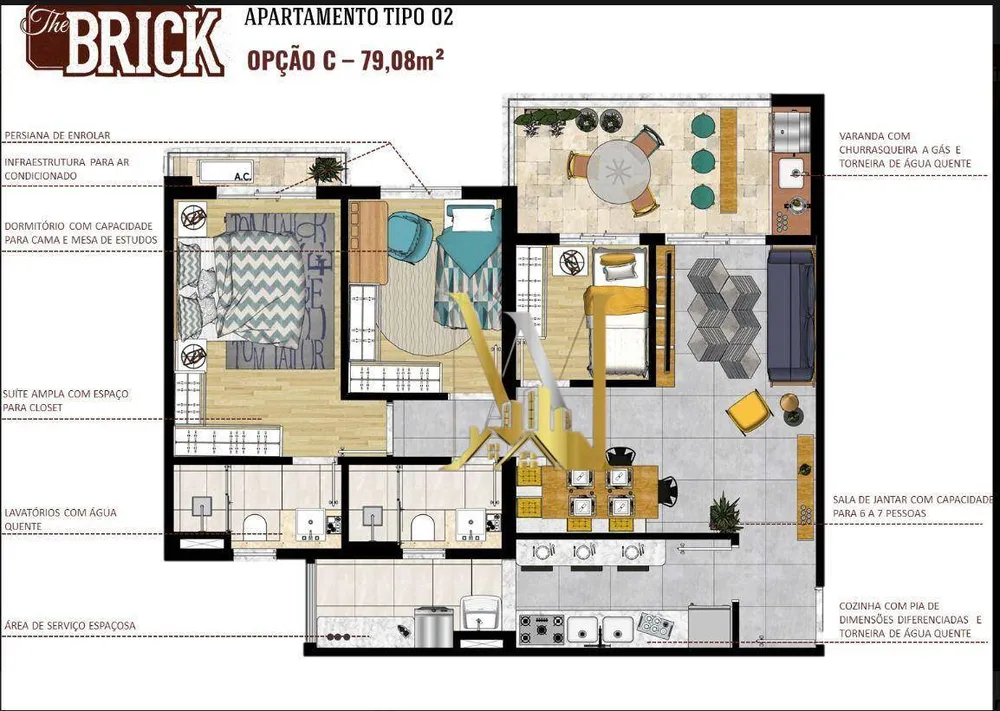 Apartamento, 2 quartos, 70 m² - Foto 15