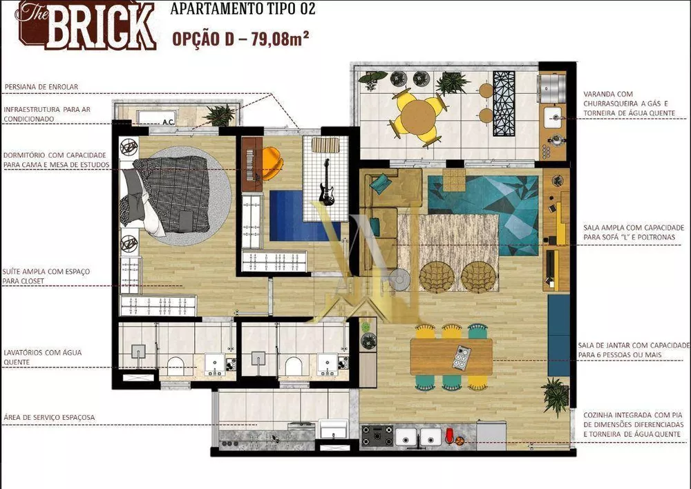 Apartamento, 2 quartos, 70 m² - Foto 4