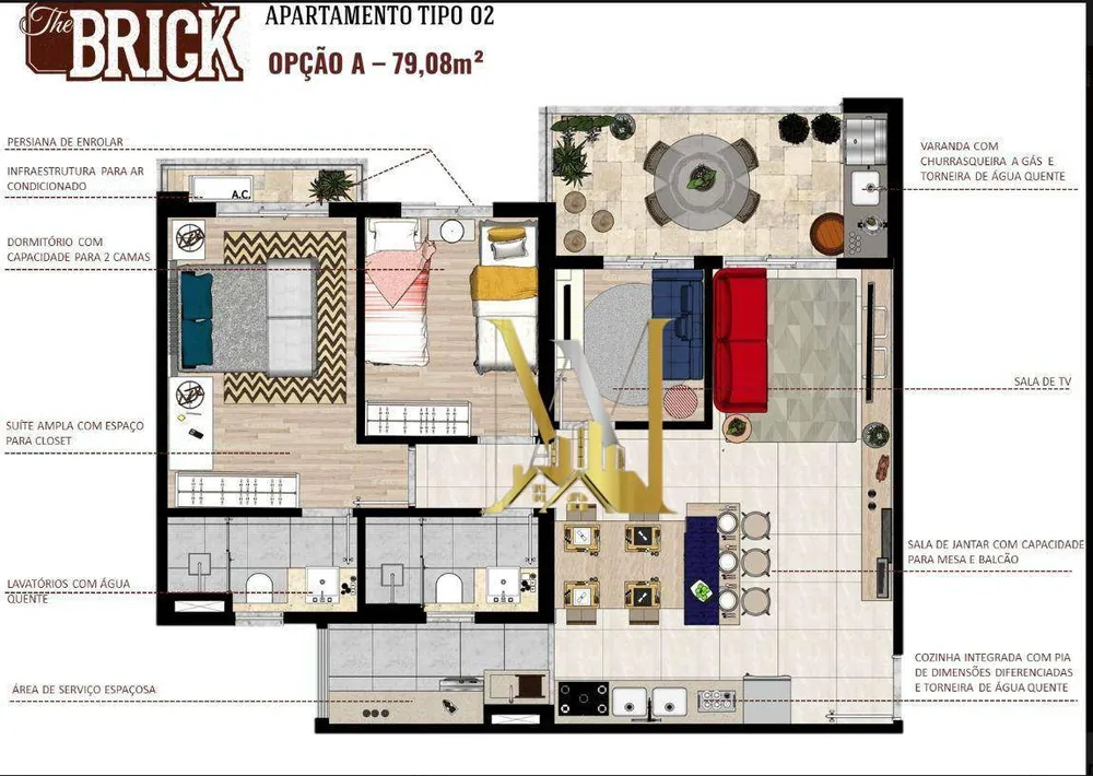 Apartamento, 2 quartos, 70 m² - Foto 5