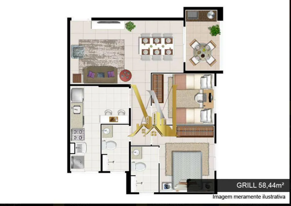 Apartamento, 2 quartos, 58 m² - Foto 15