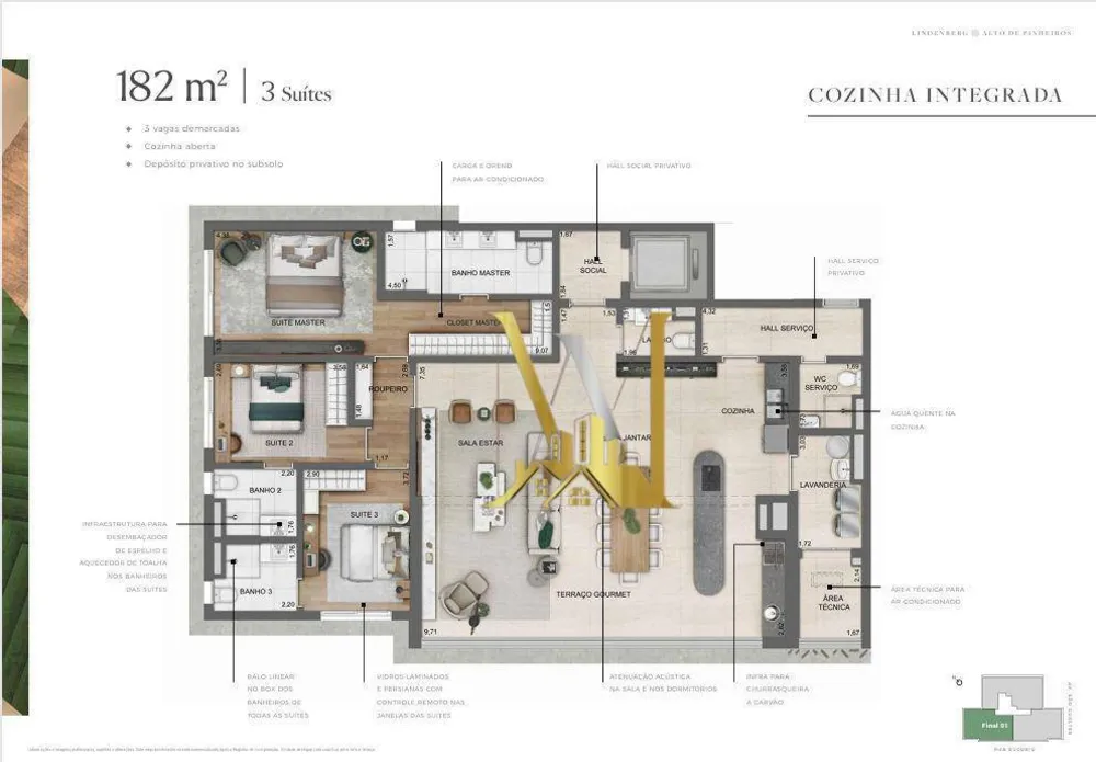 Apartamento, 3 quartos, 182 m² - Foto 22