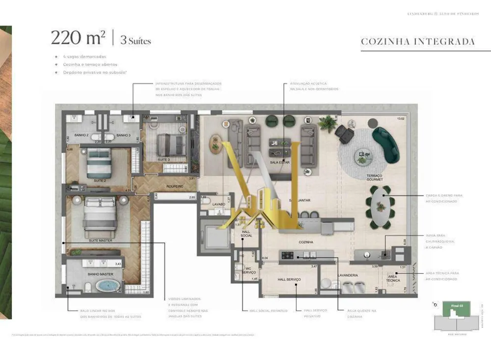 Apartamento, 3 quartos, 182 m² - Foto 24