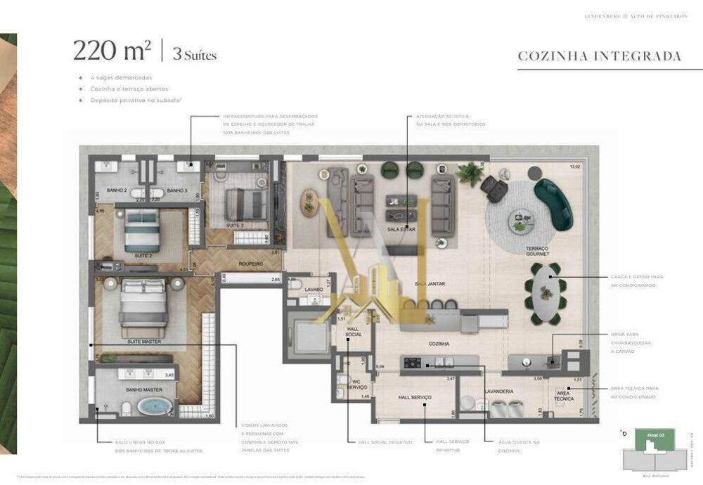 Apartamento, 3 quartos, 182 m² - Foto 4