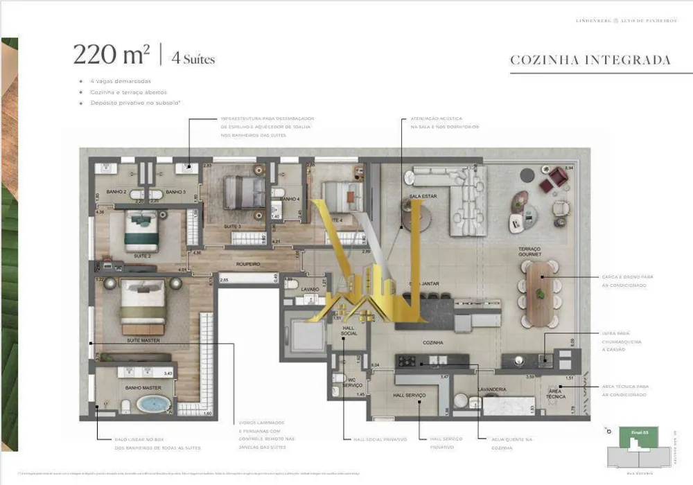 Apartamento, 3 quartos, 182 m² - Foto 31