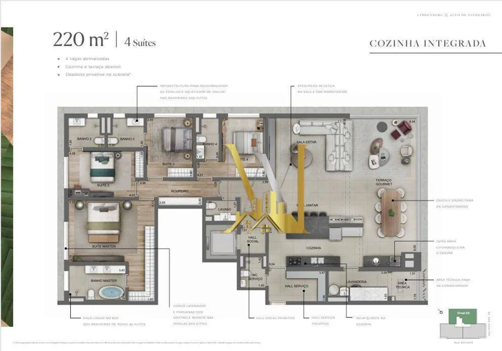 Apartamento, 3 quartos, 182 m² - Foto 29