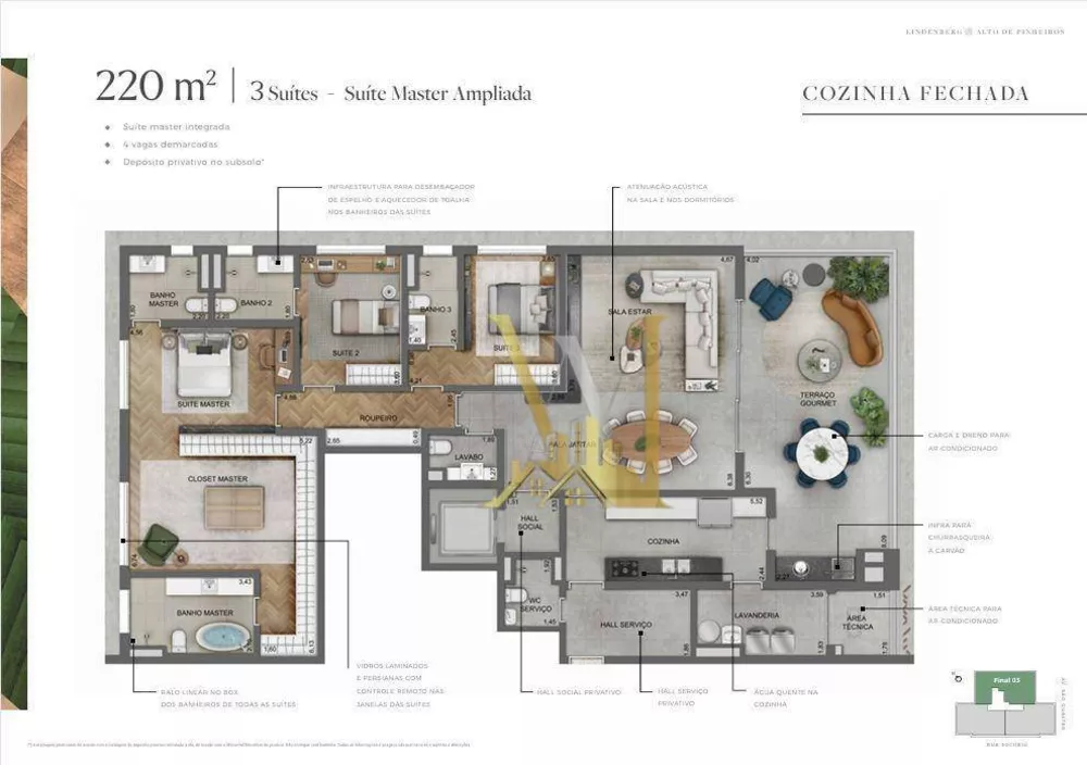Apartamento, 3 quartos, 182 m² - Foto 8