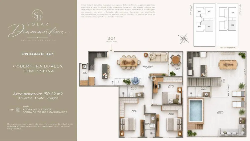 Cobertura, 3 quartos, 128 m² - Foto 7