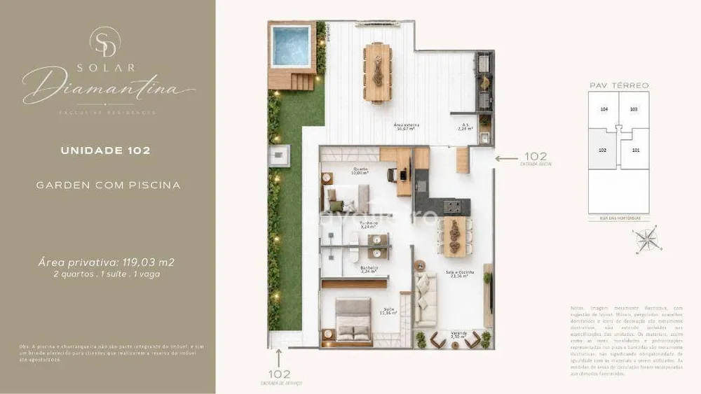 Apartamento, 2 quartos, 109 m² - Foto 3
