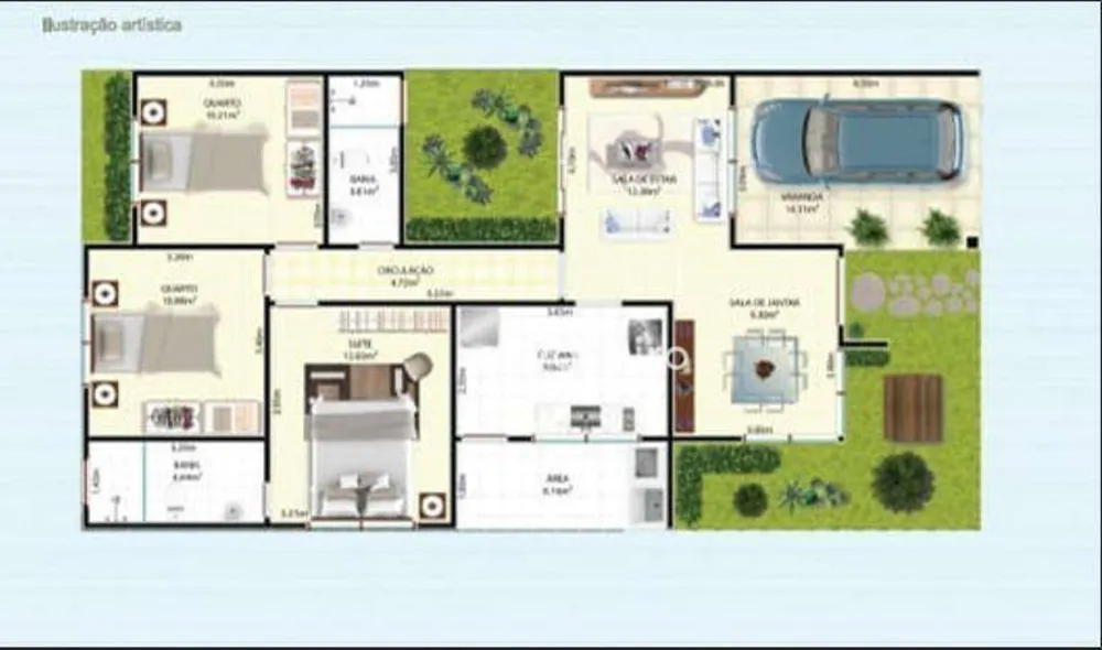 Casa de Condomínio, 3 quartos - Foto 3