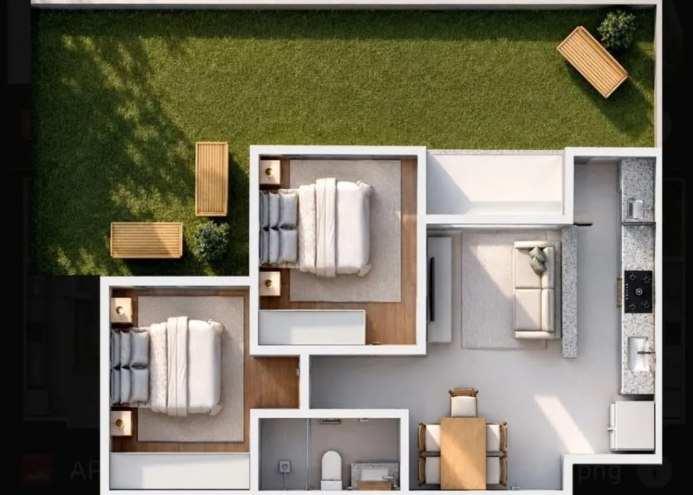 Apartamento, 2 quartos, 50 m² - Foto 3