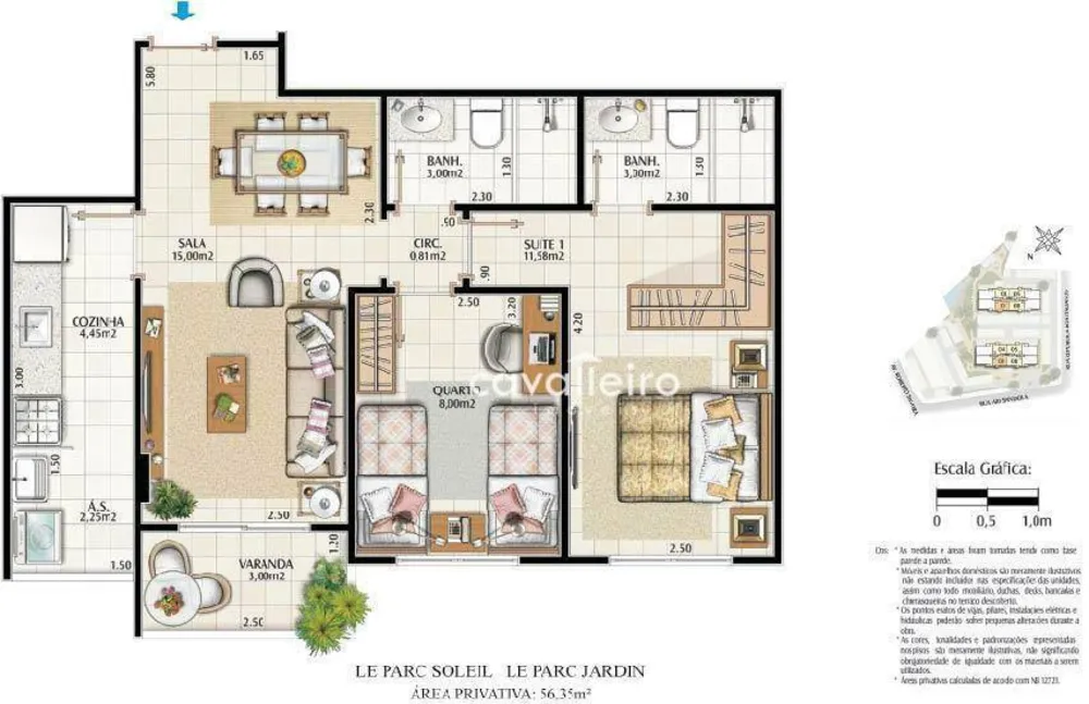 Apartamento, 2 quartos, 72 m² - Foto 23