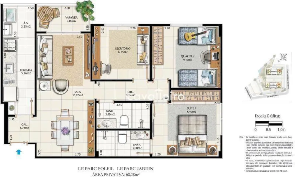 Apartamento, 2 quartos, 72 m² - Foto 24