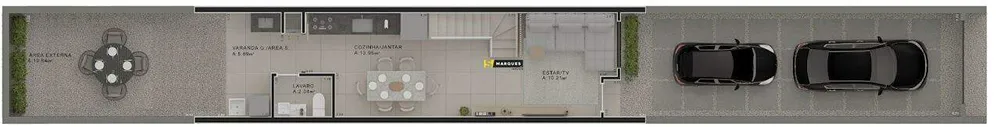 Casa, 73 m² - Foto 2
