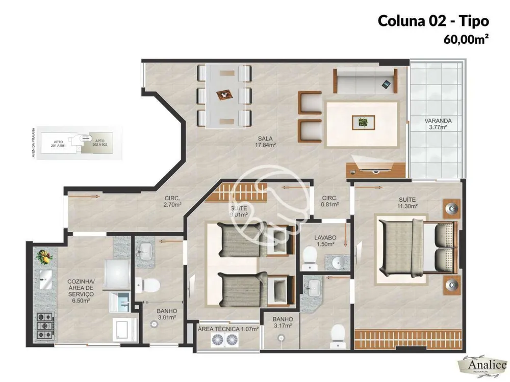 Apartamento, 2 quartos, 72 m² - Foto 16