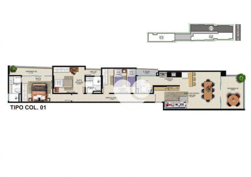 Apartamento à venda com 3 quartos, 109m² - Foto 12