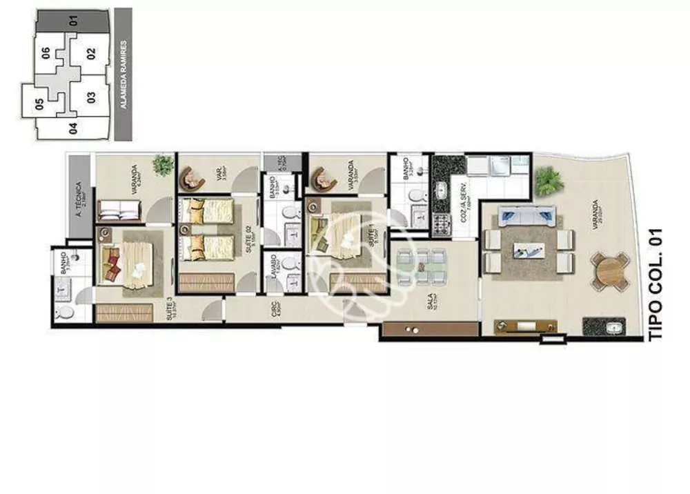 Apartamento, 3 quartos, 121 m² - Foto 4