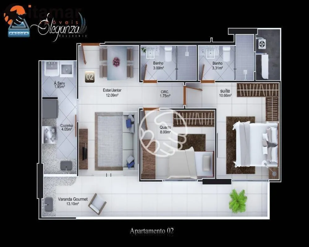 Apartamento, 2 quartos, 68 m² - Foto 15