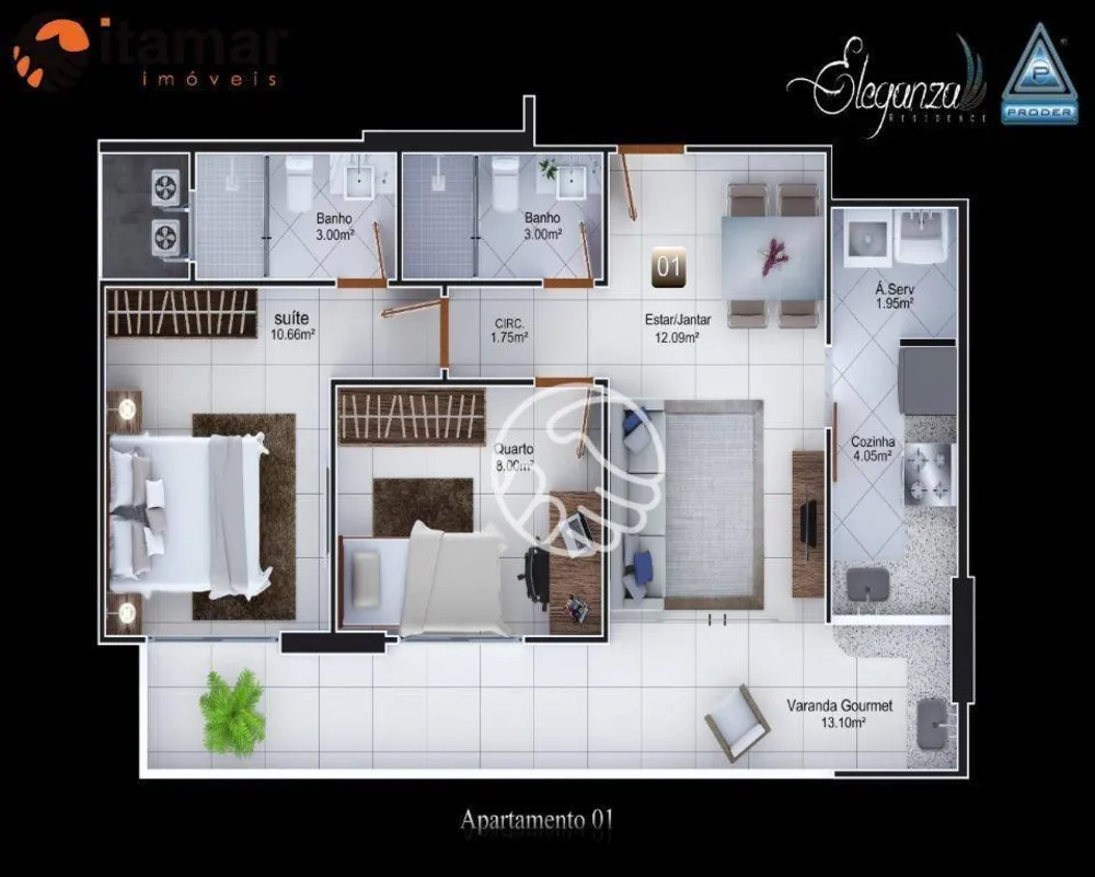 Apartamento, 2 quartos, 68 m² - Foto 14