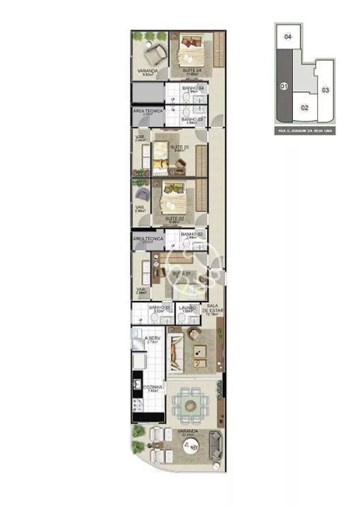 Apartamento, 4 quartos, 141 m² - Foto 4