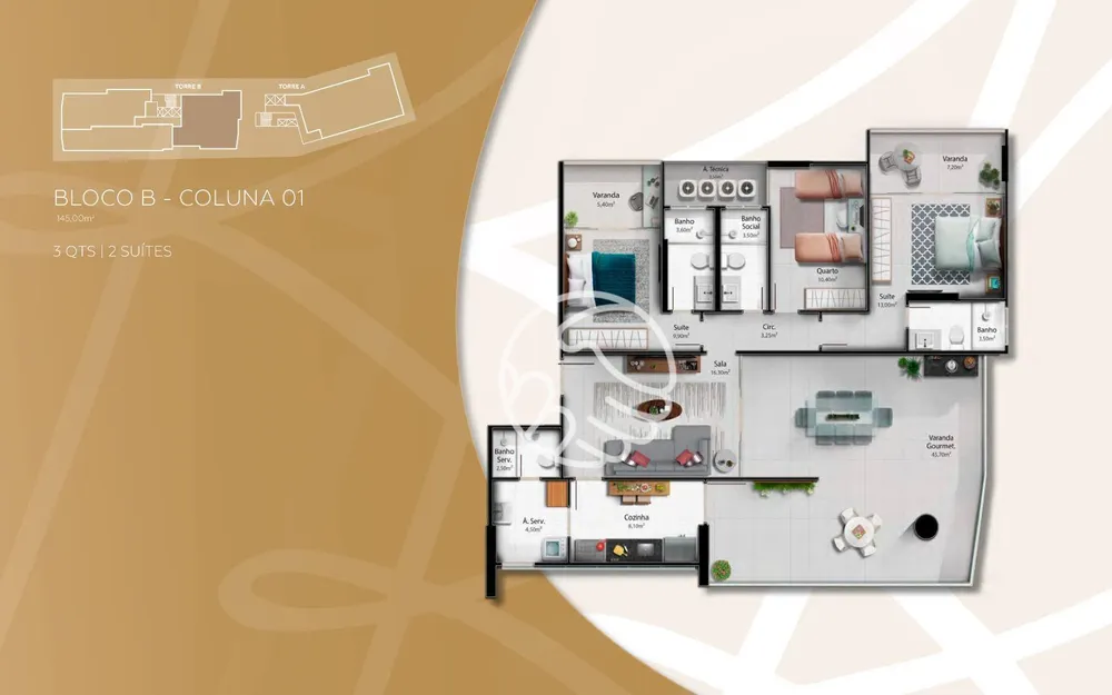 Apartamento, 3 quartos, 115 m² - Foto 4