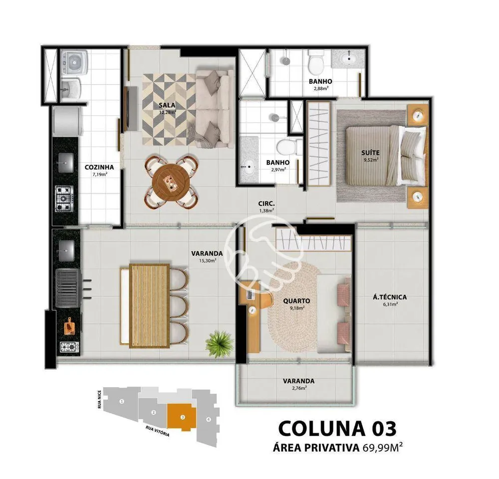 Apartamento, 3 quartos, 102 m² - Foto 12