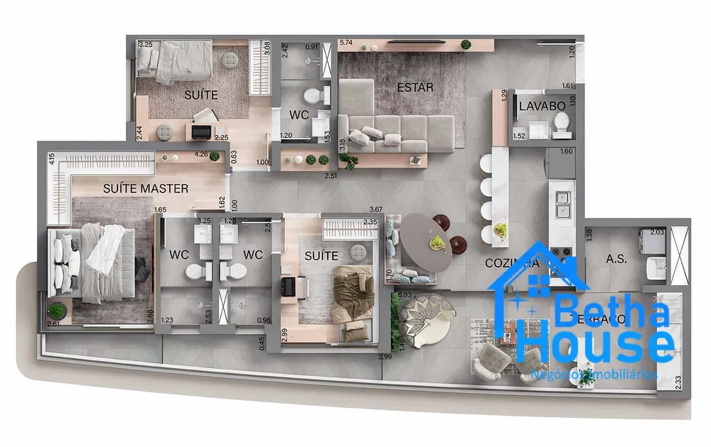 Apartamento, 3 quartos, 114 m² - Foto 4