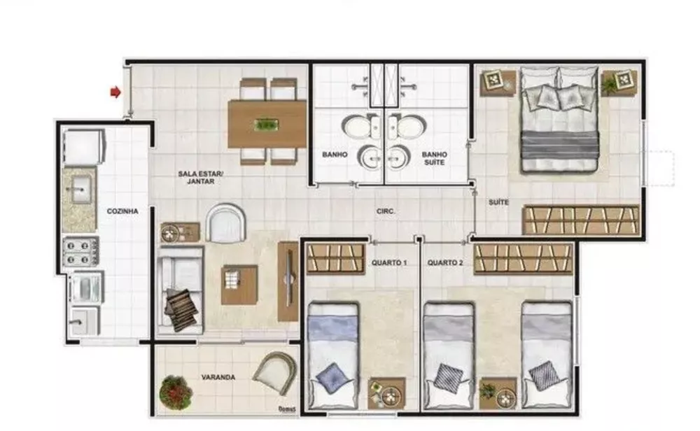 Apartamento, 2 quartos, 53 m² - Foto 20