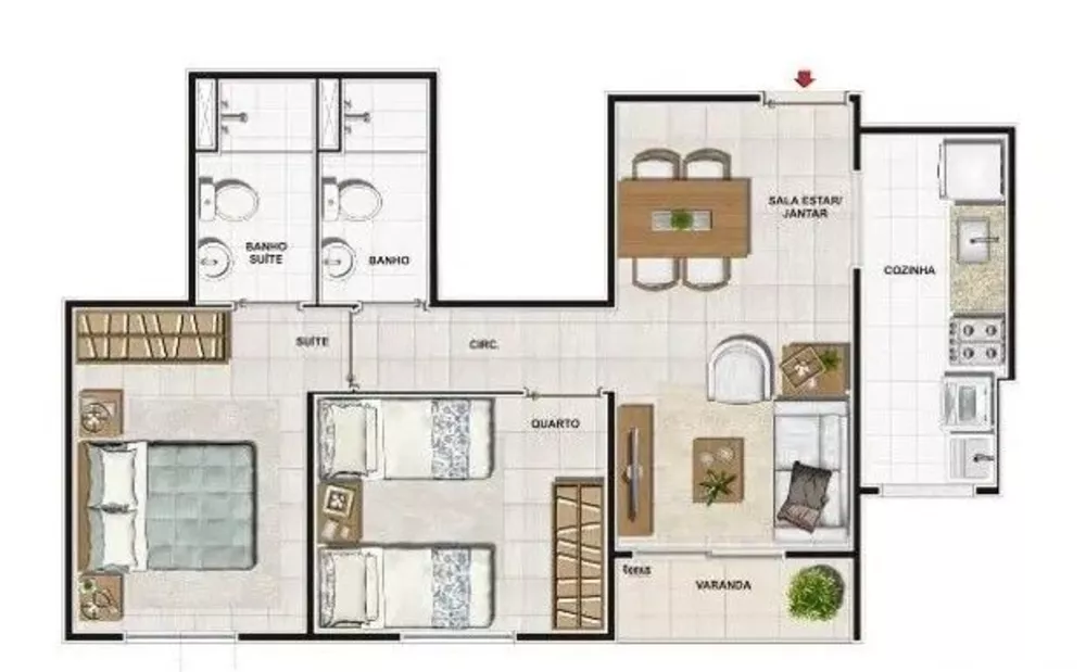 Apartamento, 2 quartos, 53 m² - Foto 21