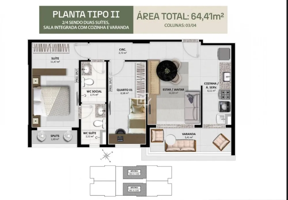 Apartamento, 2 quartos - Foto 4