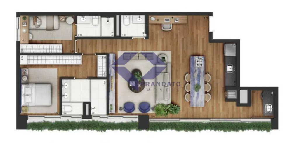 Apartamento, 2 quartos, 105 m² - Foto 6