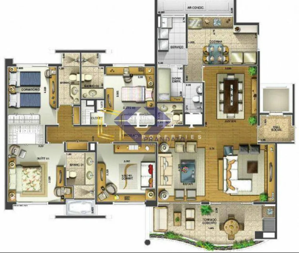 Apartamento, 4 quartos, 161 m² - Foto 9