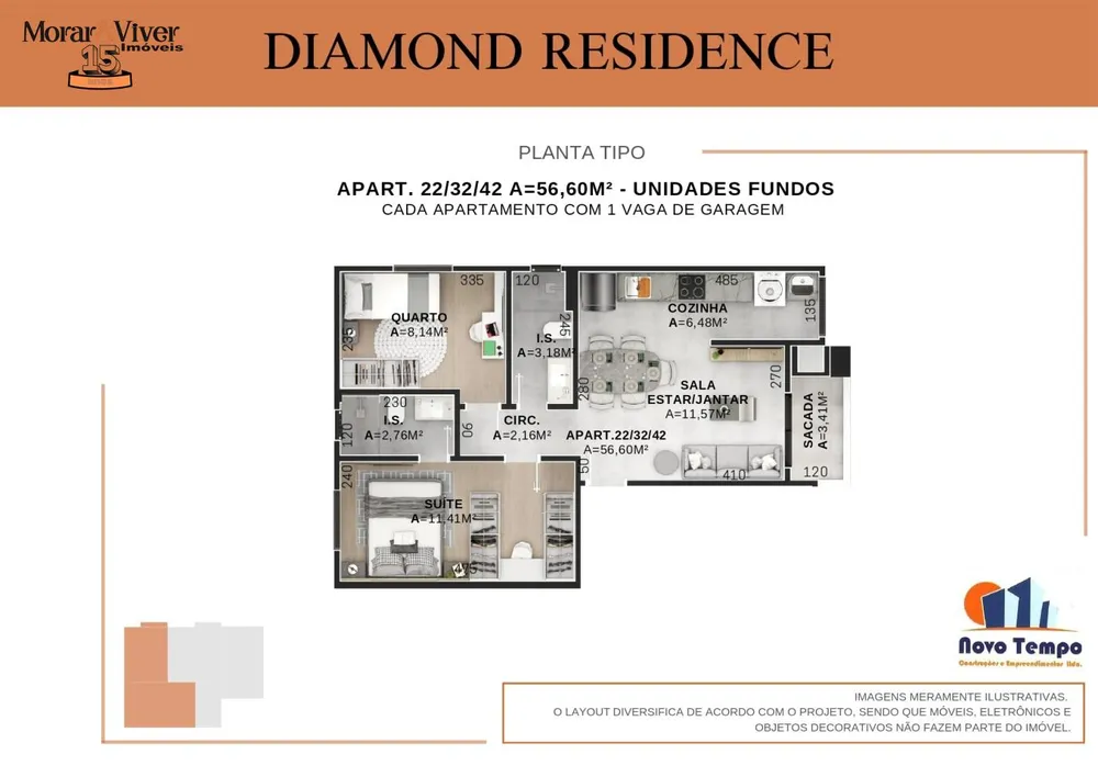 Apartamento, 2 quartos, 60 m² - Foto 10