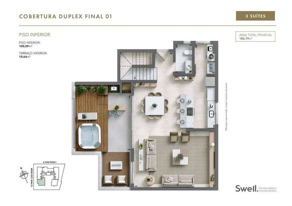 Apartamento, 3 quartos, 116 m² - Foto 3
