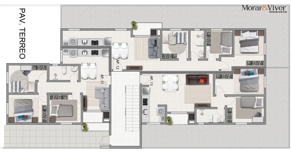 Apartamento, 3 quartos, 52 m² - Foto 4