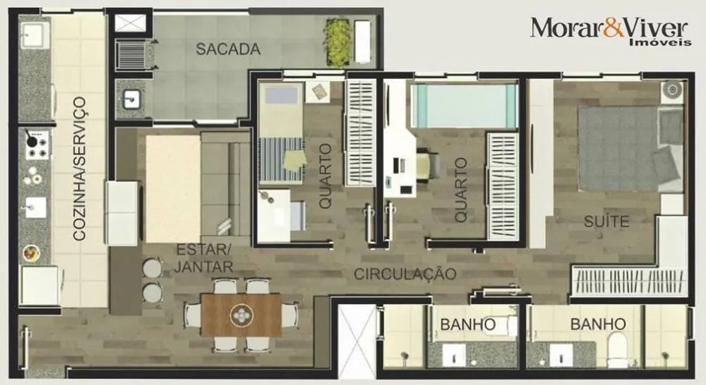 Cobertura, 3 quartos, 161 m² - Foto 3