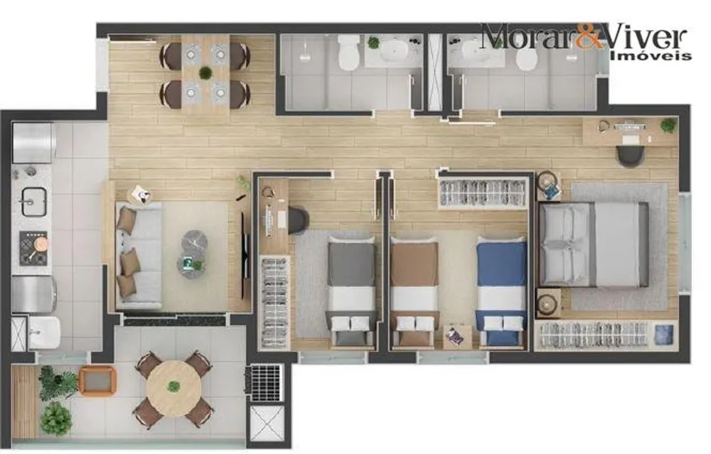 Apartamento, 3 quartos, 65 m² - Foto 13