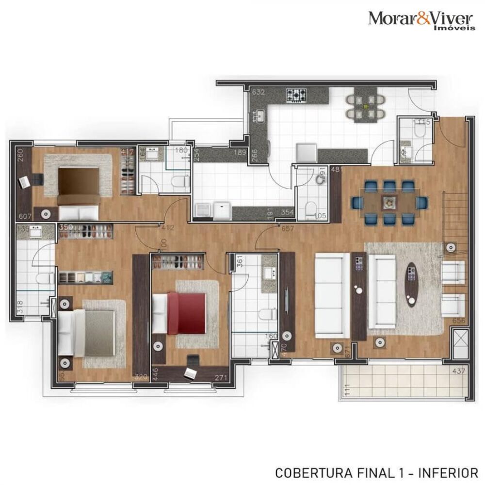 Apartamento à venda com 3 quartos, 146m² - Foto 4