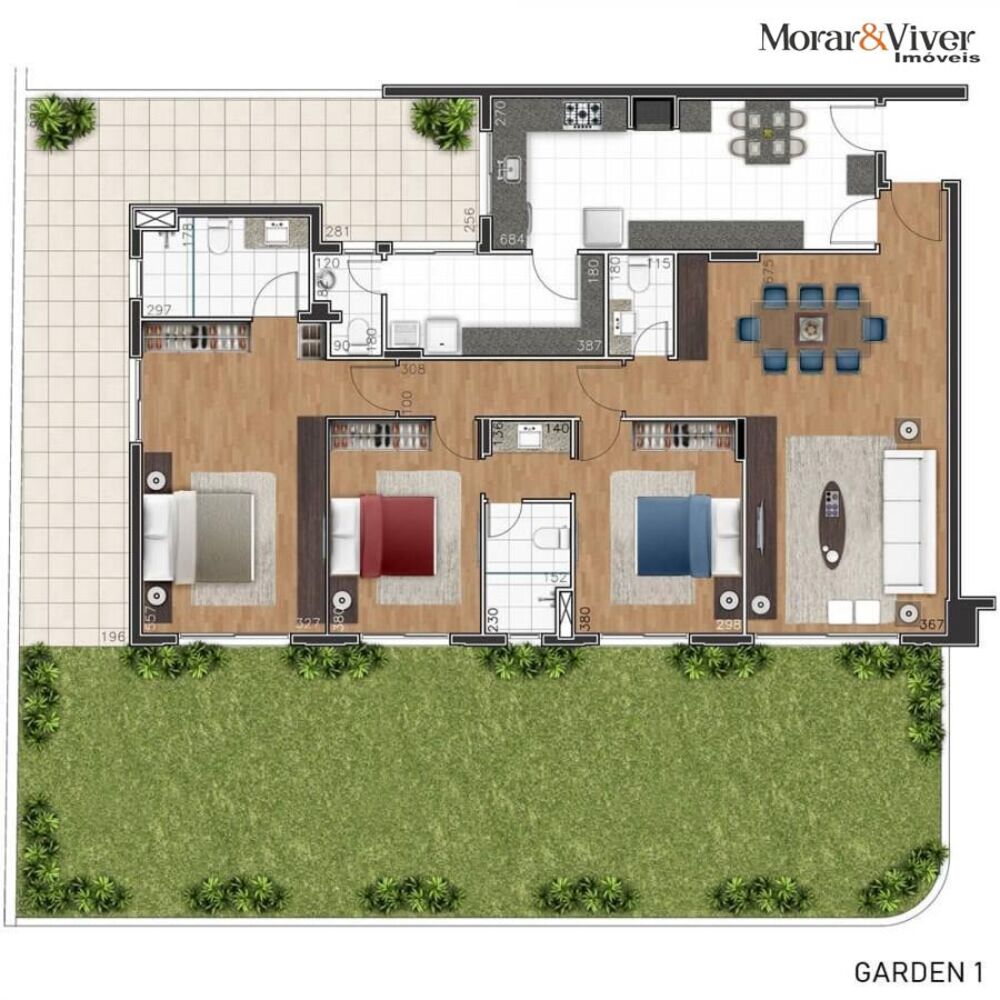 Apartamento à venda com 3 quartos, 146m² - Foto 3