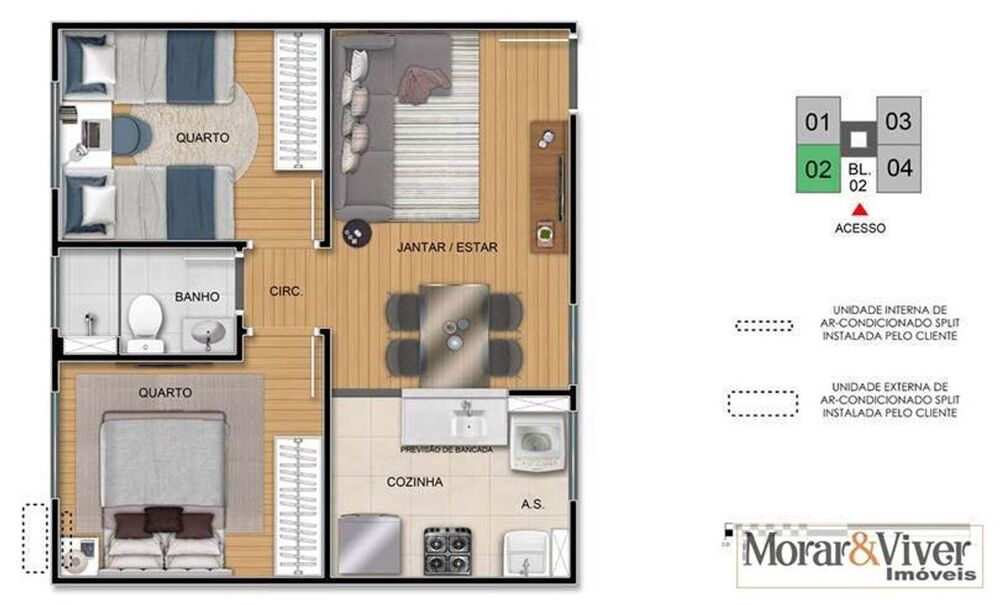 Apartamento, 2 quartos, 38 m² - Foto 9