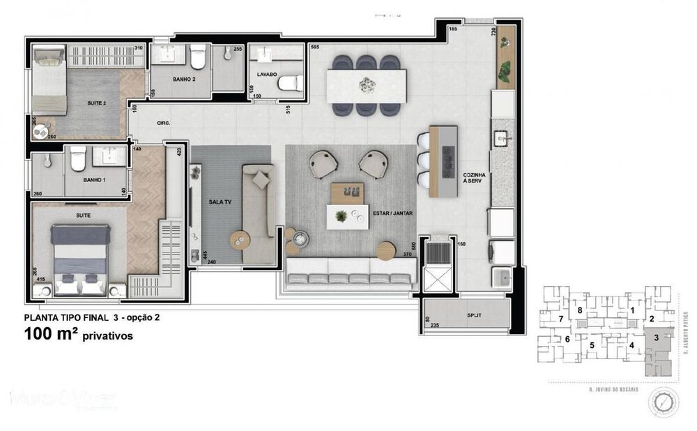 Apartamento, 2 quartos, 74 m² - Foto 3