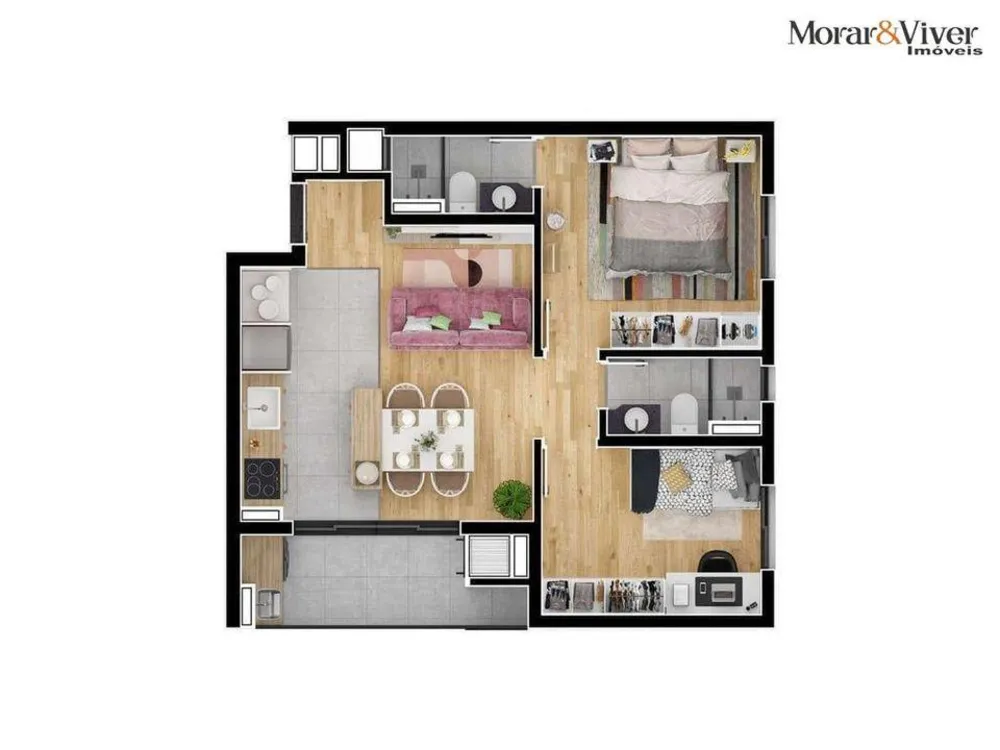Apartamento, 2 quartos, 61 m² - Foto 8