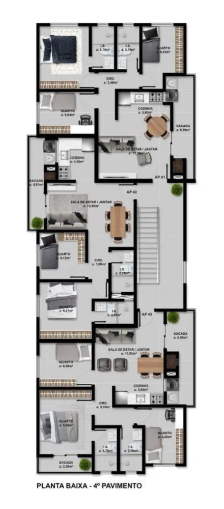 Apartamento, 3 quartos, 63 m² - Foto 13